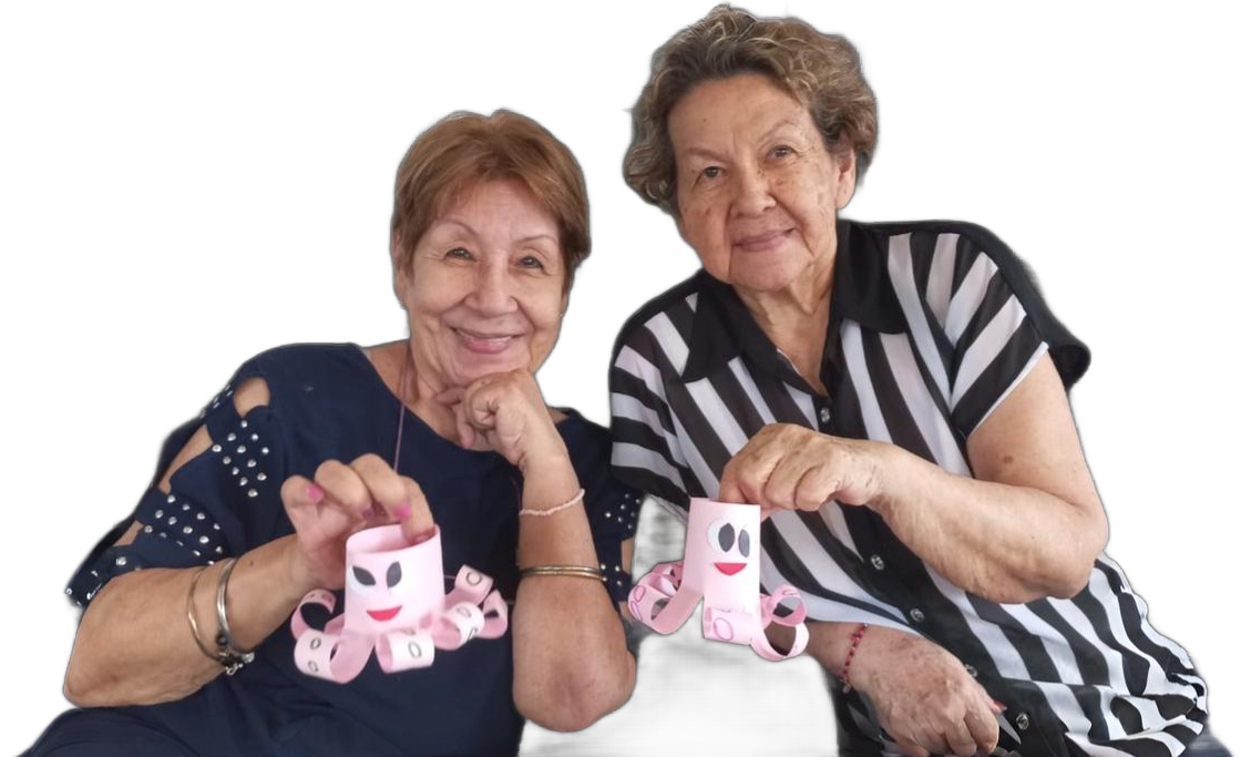 Señores sonrientes